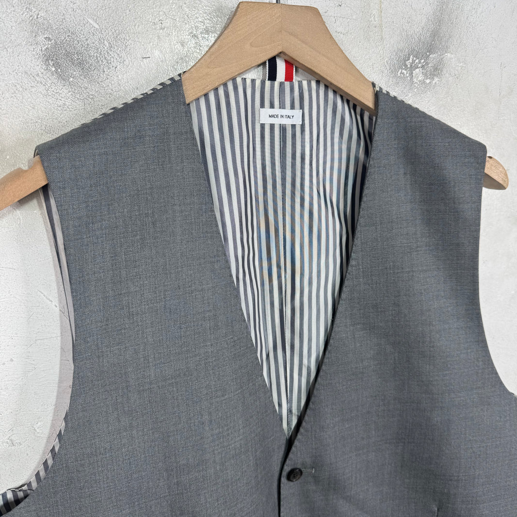 Thom Browne Grey Suiting Vest