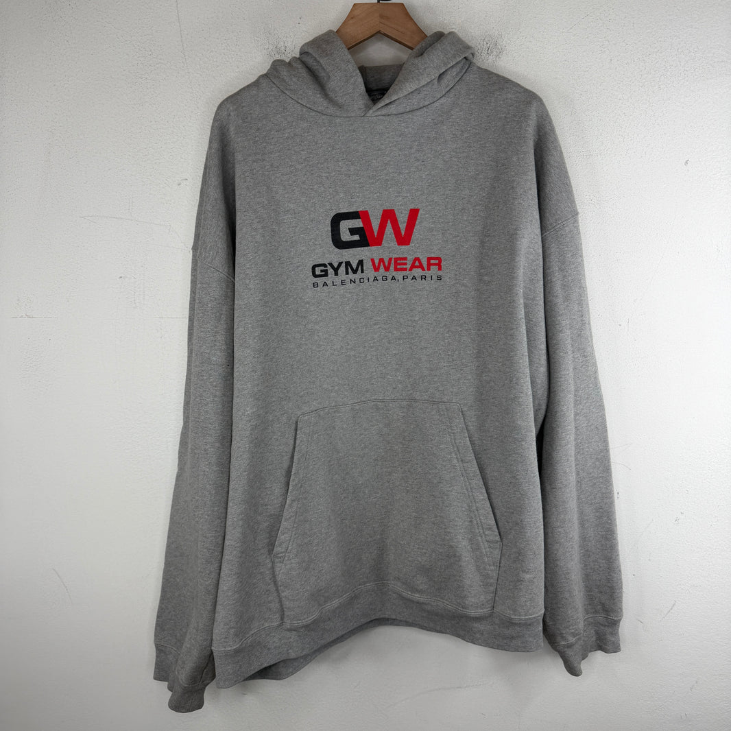 Balenciaga Gray Gym Wear Hoodie