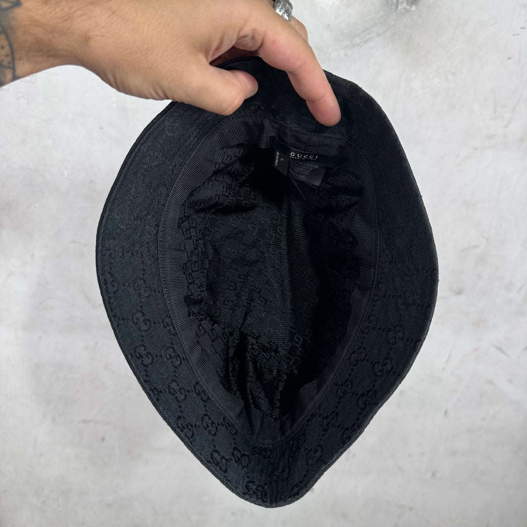 Gucci Tom Ford Buckle Monogram Bucket Hat