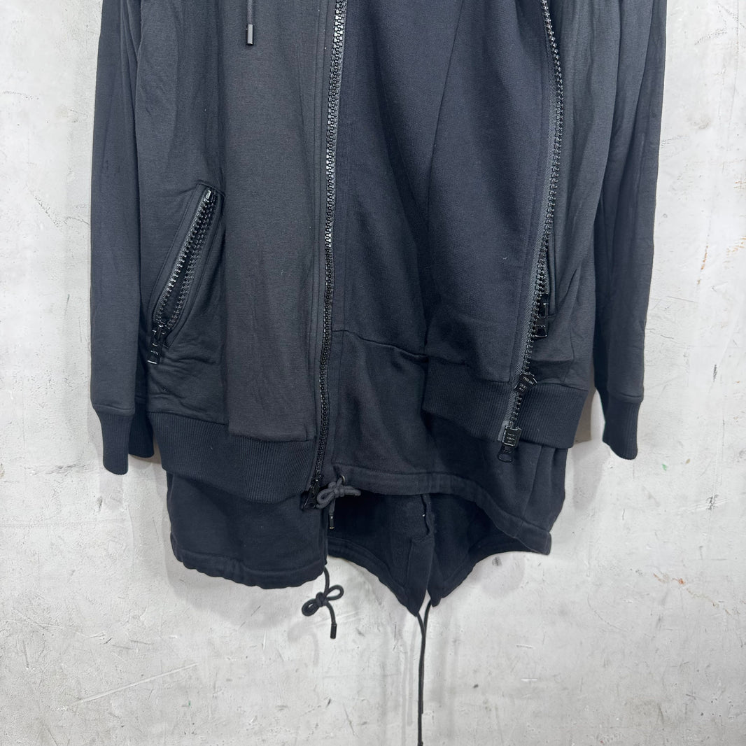 Givenchy Double Layered Zip Hoodie