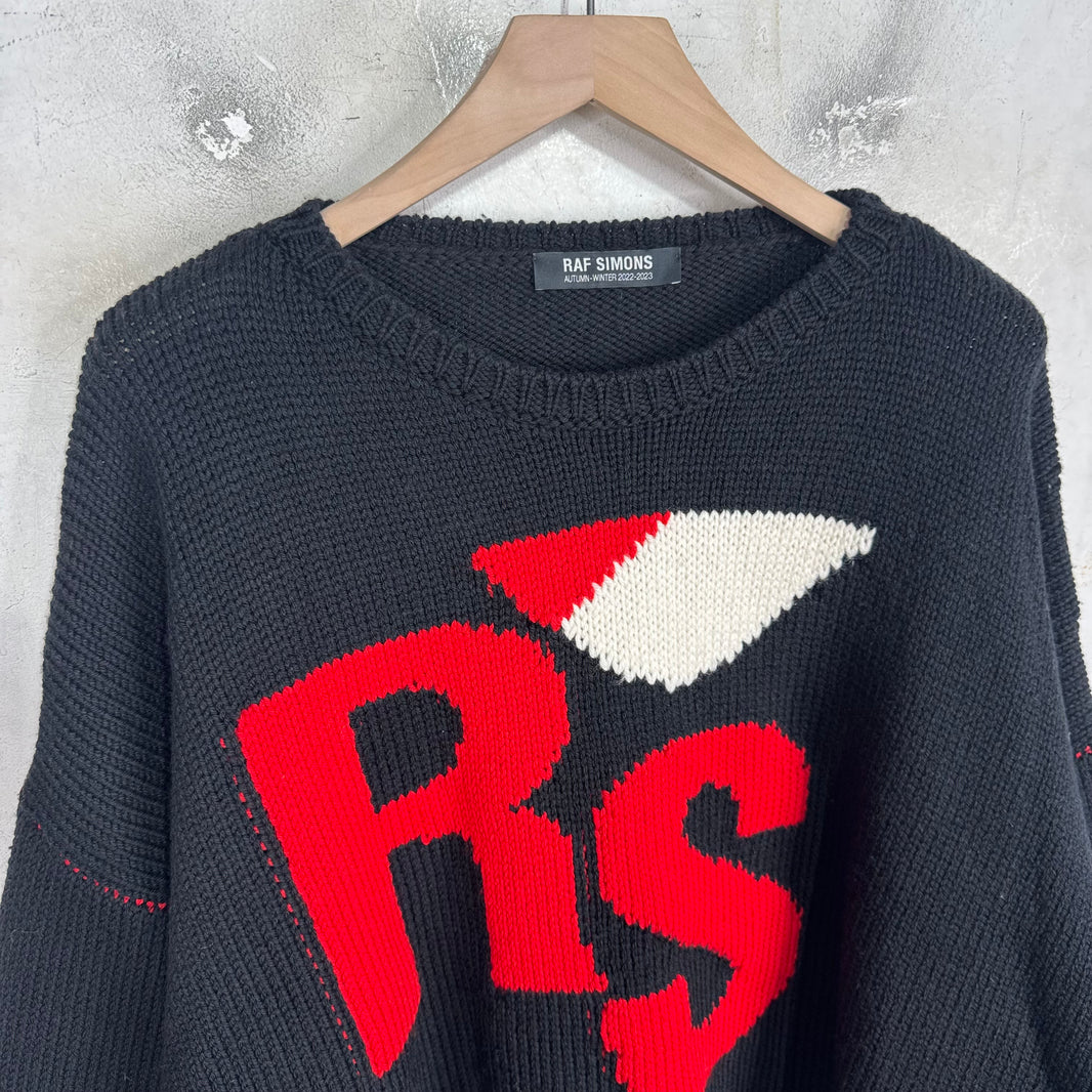 Raf Simons Black I Heart Raf Sweater