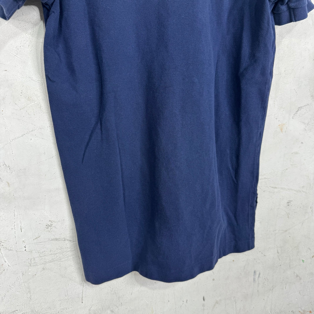 Ralph Lauren Bucknell Navy Orange Pony Polo