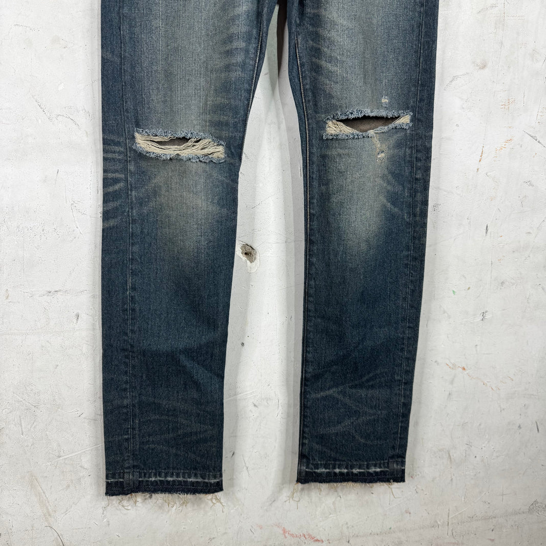 Gallery Dept Distressed Repaired Straight Jeans