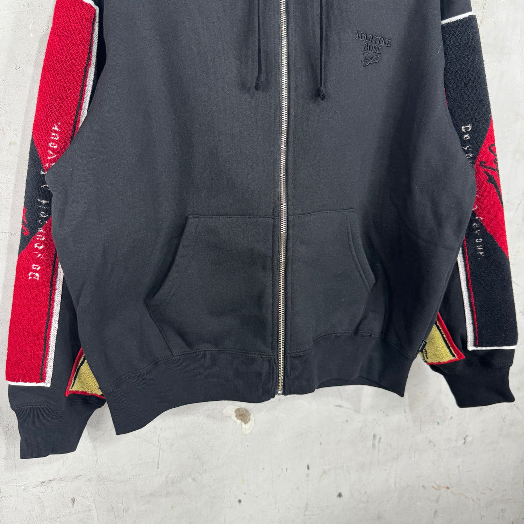 Supreme x Martine Rose Black Towel Zip Hoodie