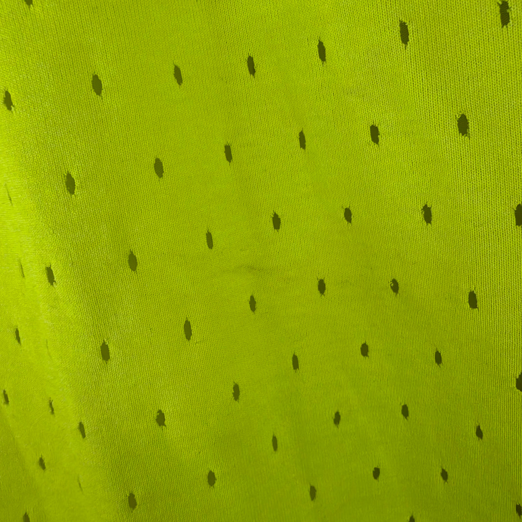 Balenciaga Neon Green Mesh Effect Shorts