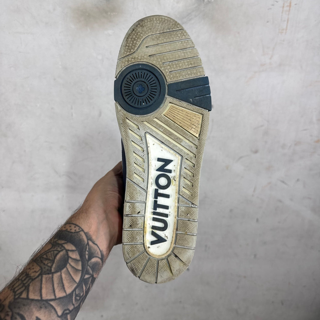 Louis Vuitton Navy Strap Pop-Up Trainers