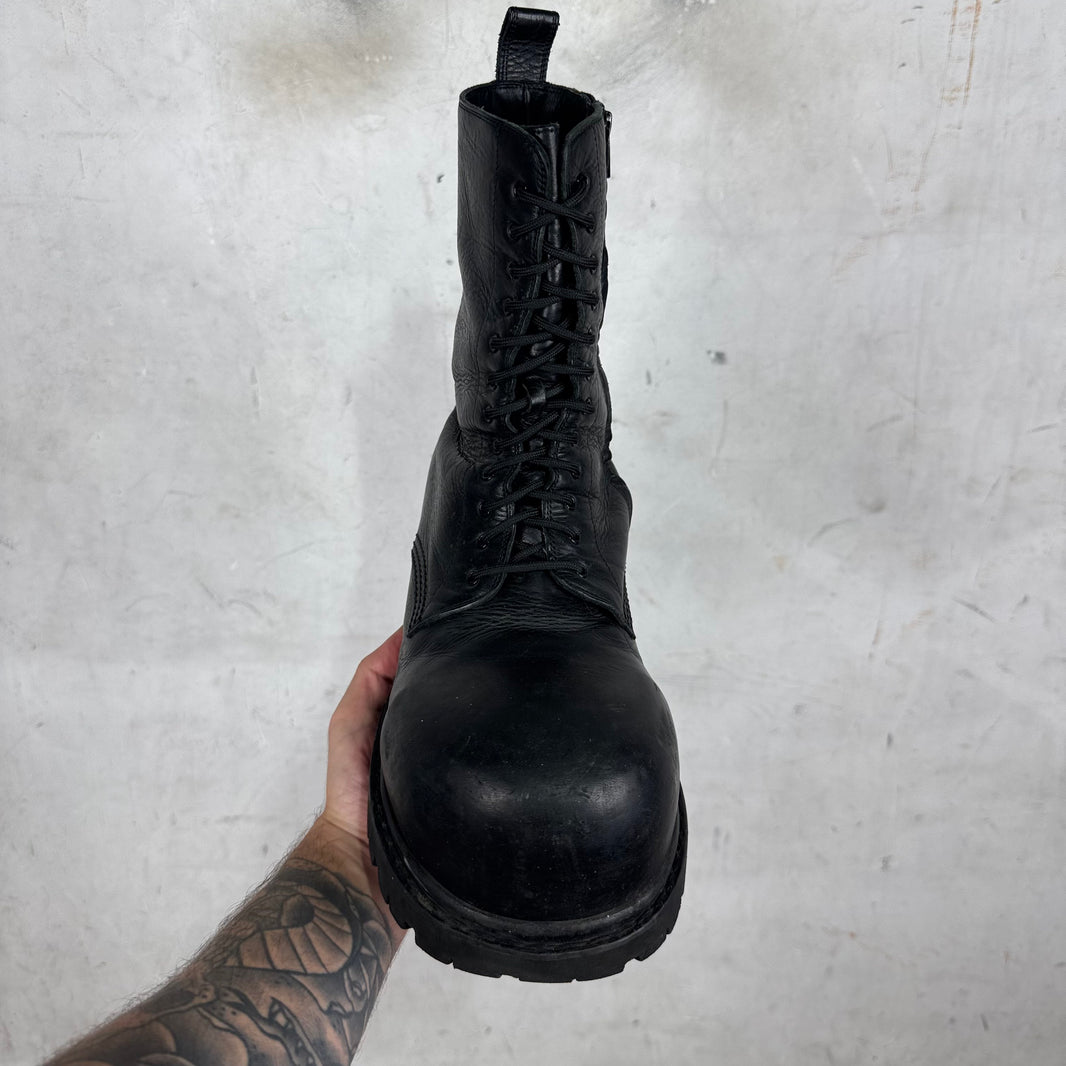 Balenciaga Smoked Leather Stomper Boots
