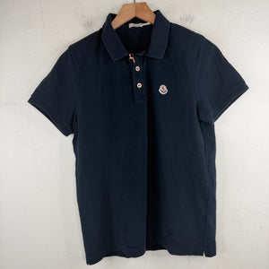 Moncler Navy Logo Polo Shirt