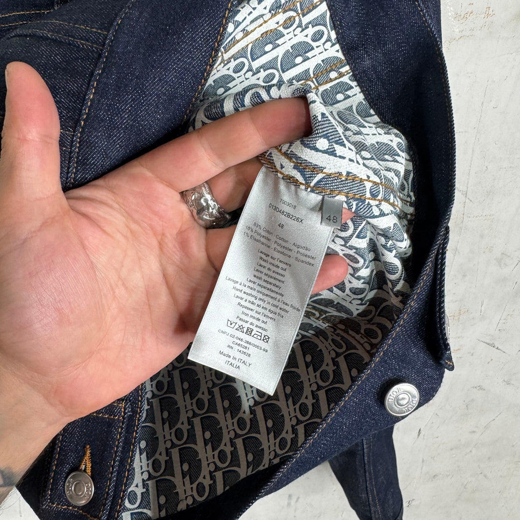 Dior Oblique Monogram Lined Denim Jacket