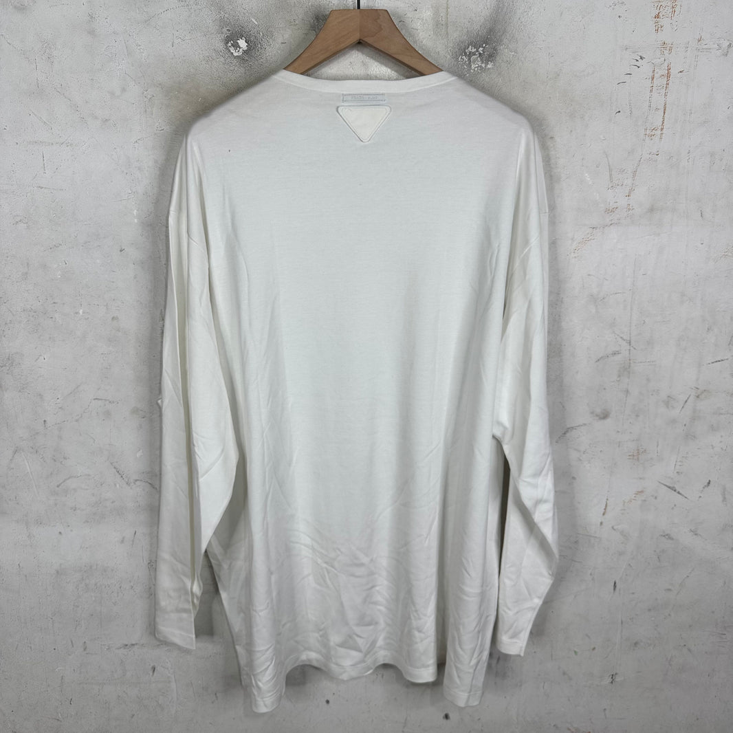 Prada Applique Patch L/S T-Shirt