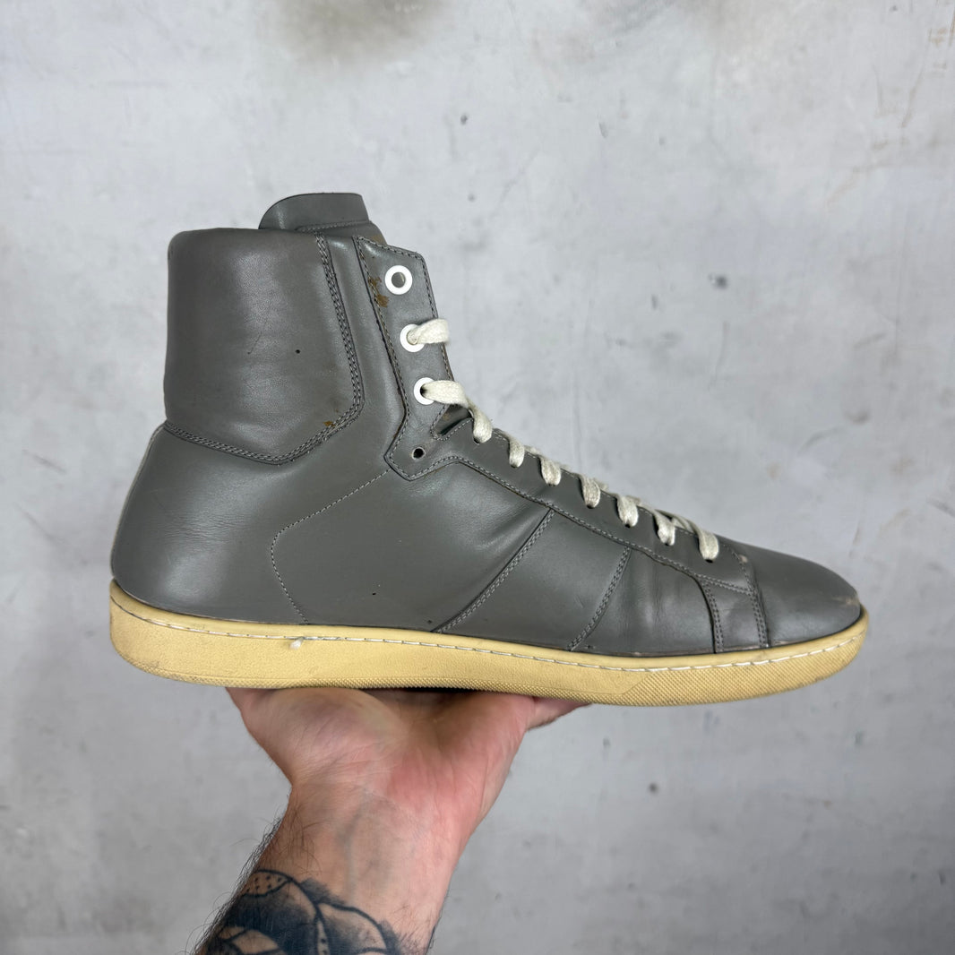 Saint Laurent Grey Leather SL03 Sneakers