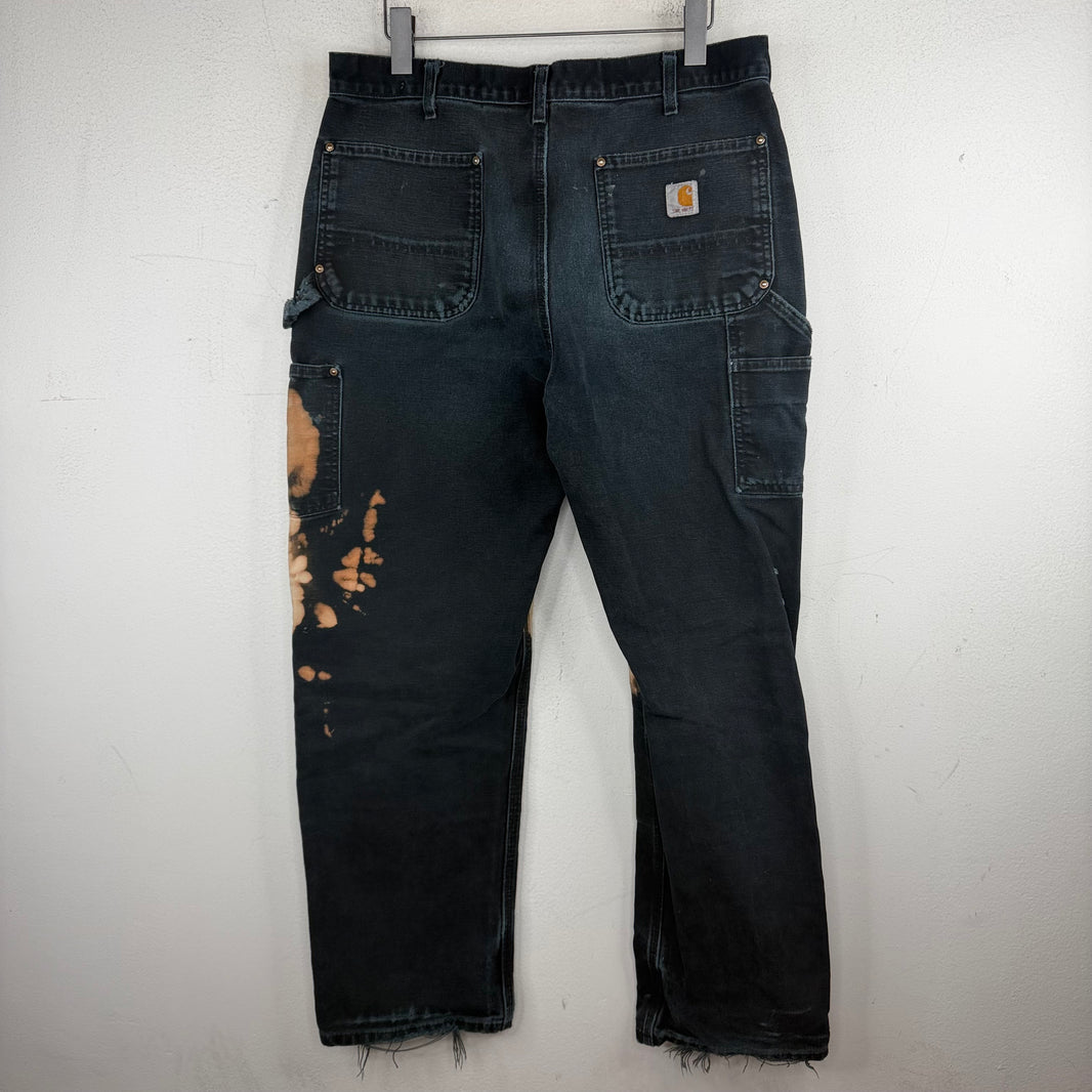 Vintage Smoked Carhartt Black Double Knee Jeans