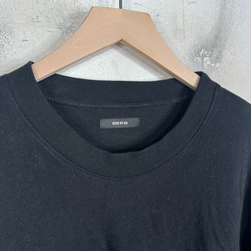 Hood By Air Black Anonymous Club Logo T-Shirt