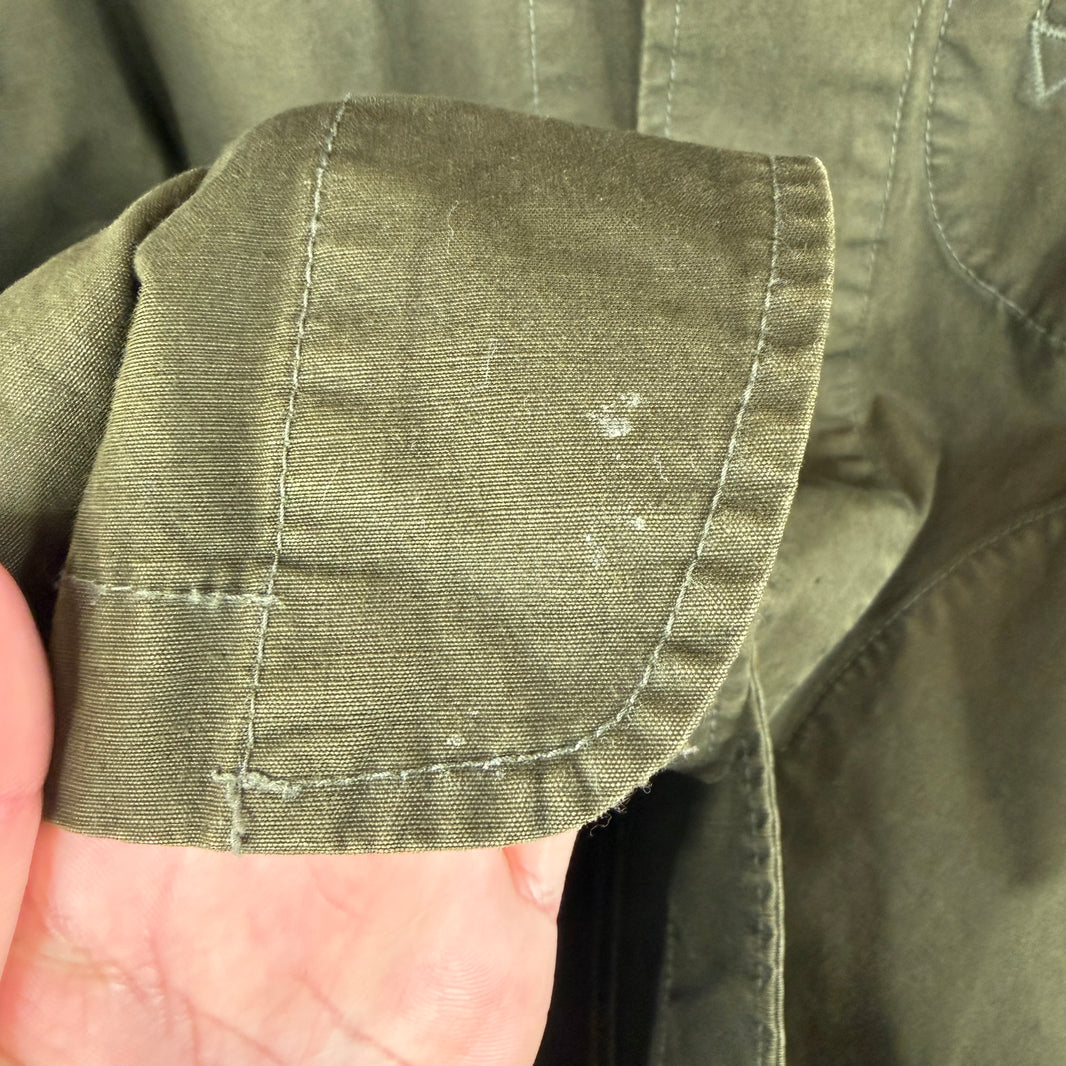 Needles Olive Button Up Chore Jacket