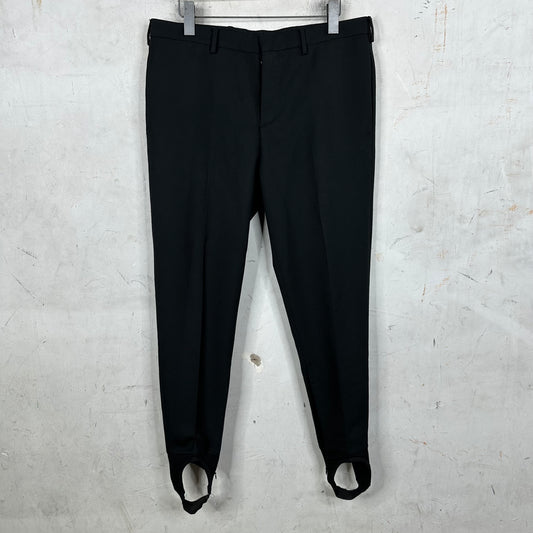 Prada Wool Mix Black Stirrup Trousers