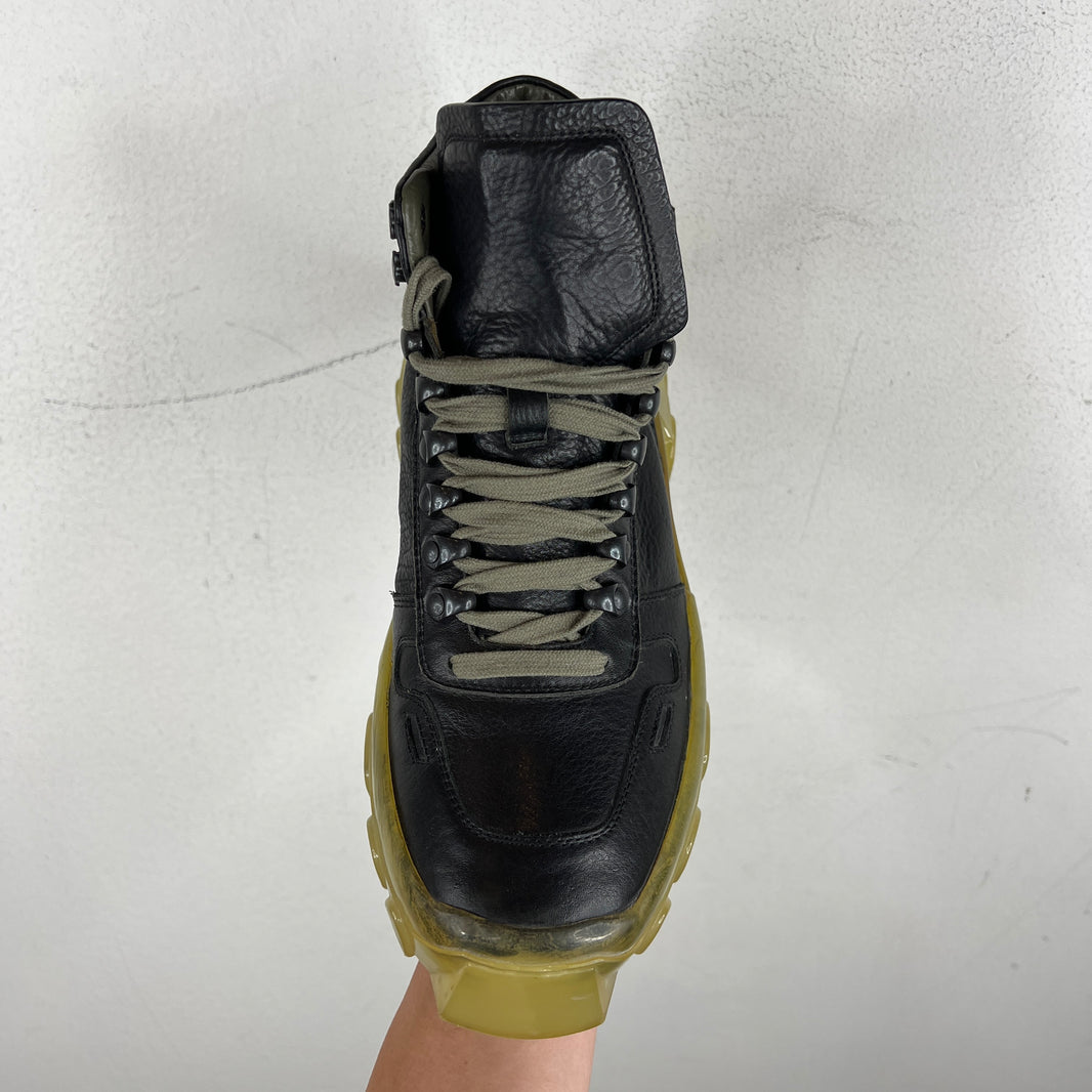 Rick Owens Green Bozo Tractor Boots
