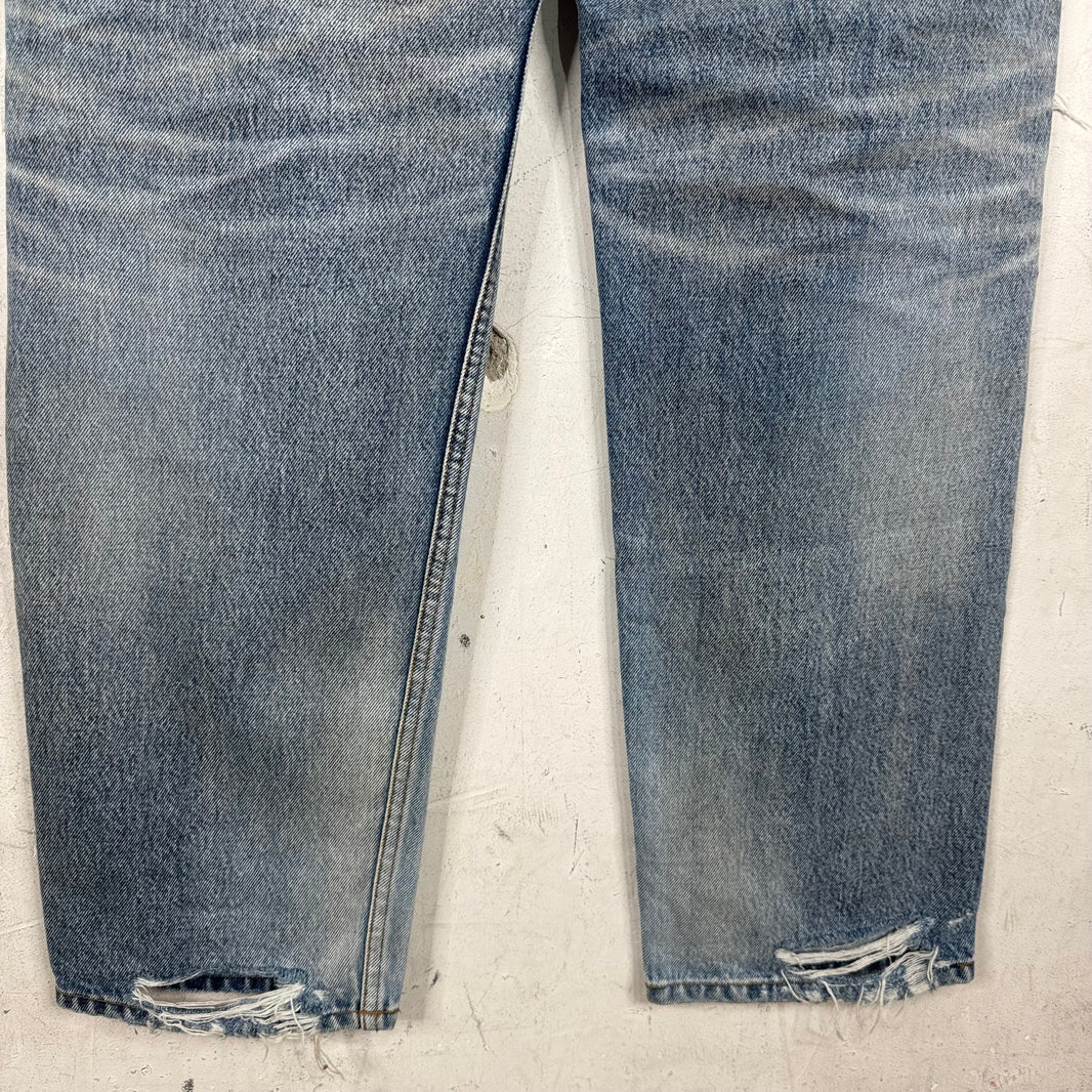 Balenciaga Layered Track Distressed Jeans