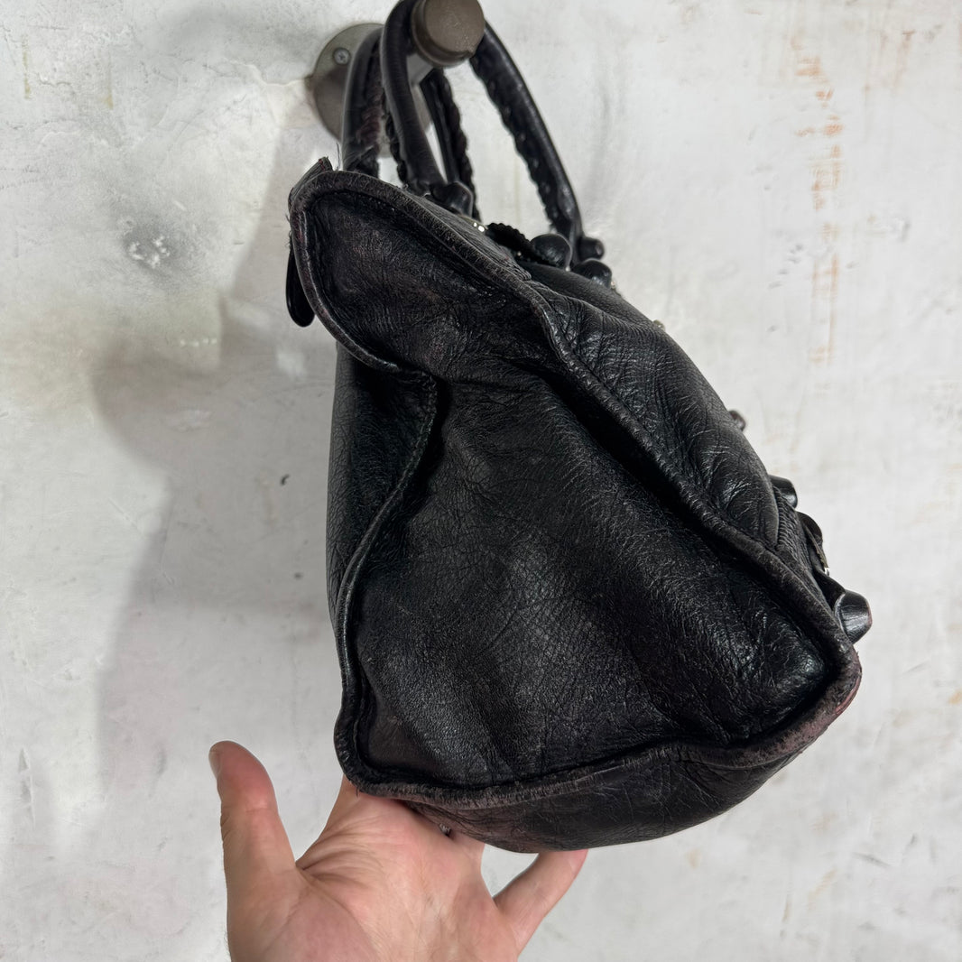 Balenciaga Large Blistered Leather City Bag