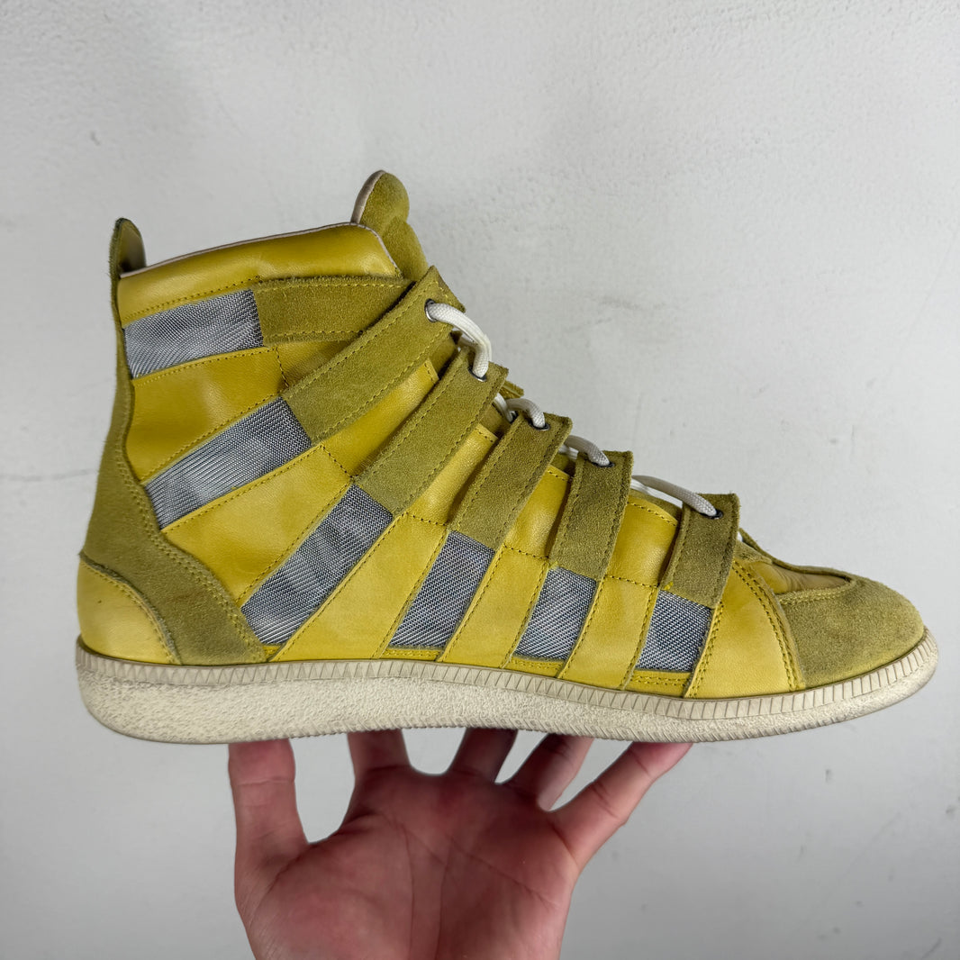 Margiela Yellow Cut-Out Sneakers