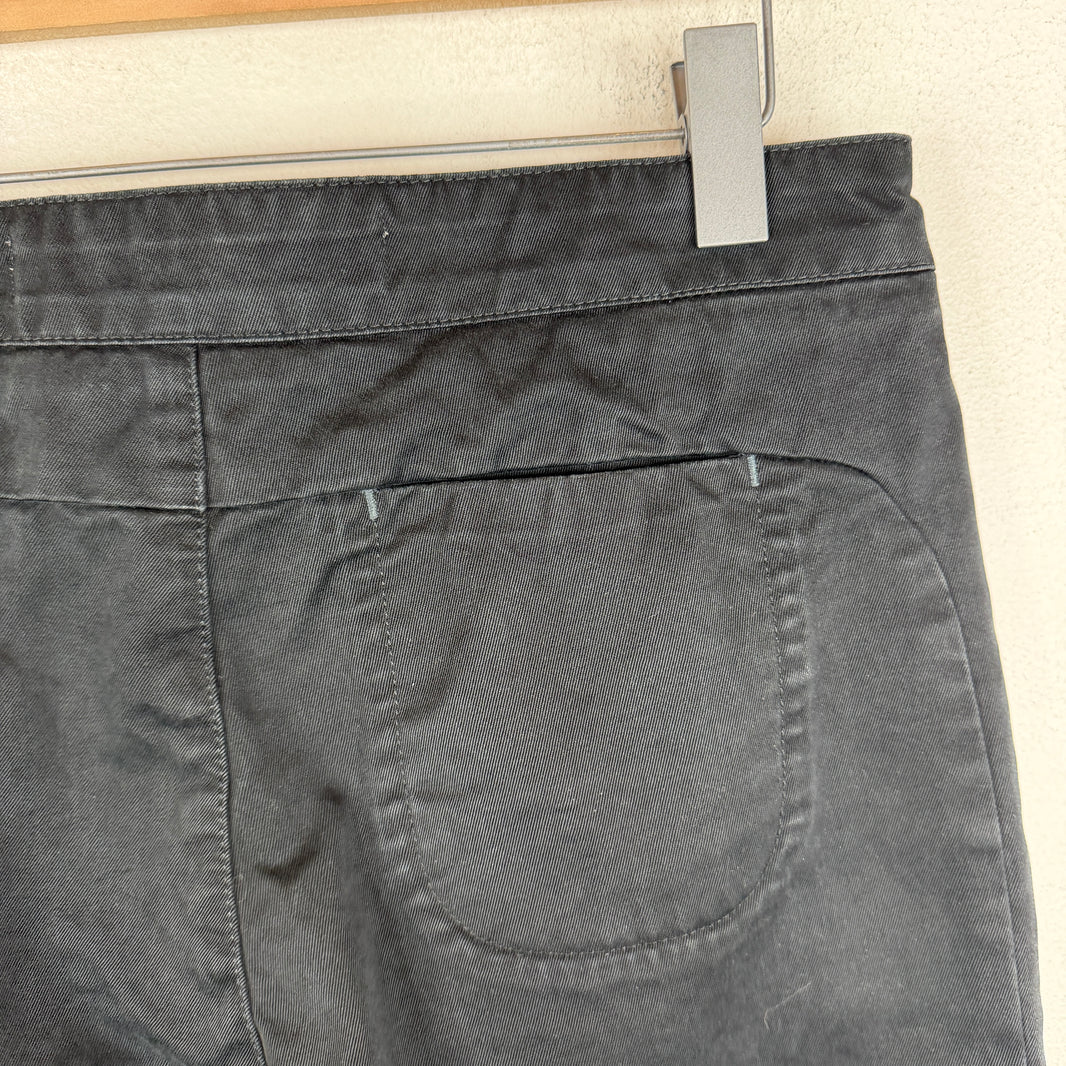 Off White Clear Buckle Black Slim Pants