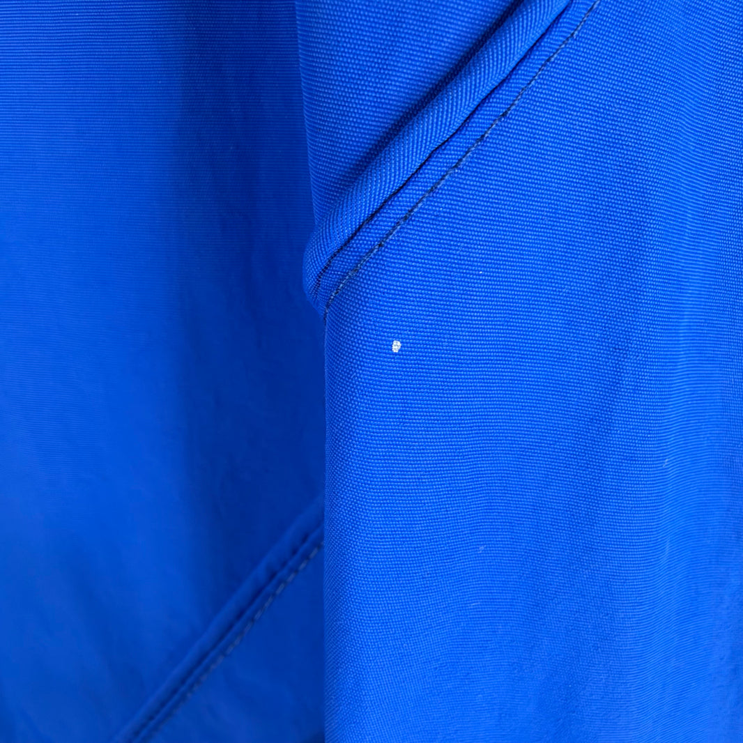 Willy Chavarria Gold Cross Blue Nylon Track Jacket