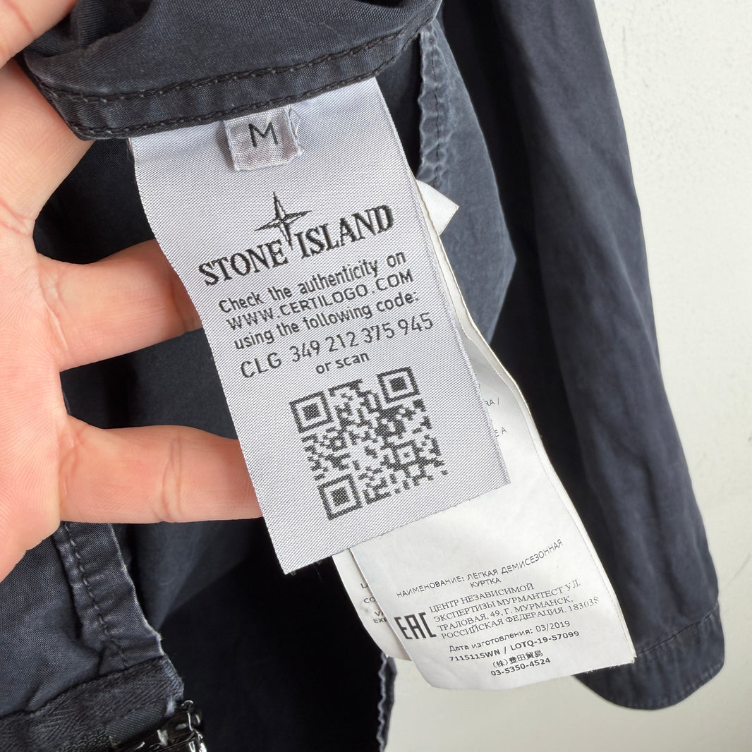 Stone Island Navy Cargo Zip Jacket