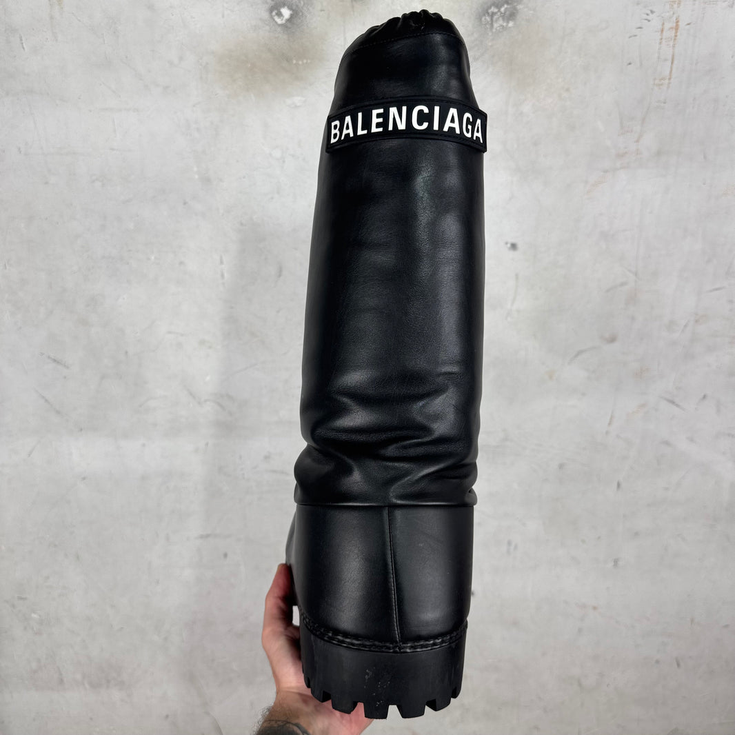Balenciaga Leather High Alaska Boots