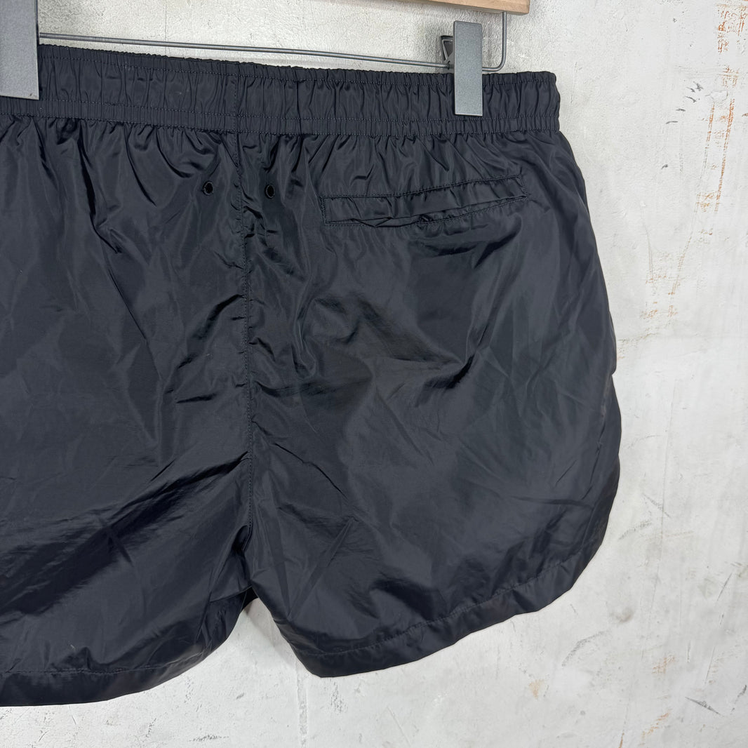 Givenchy Black Paris Logo Swim Trunks