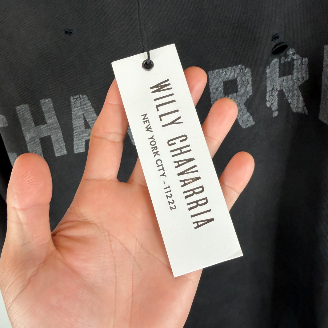 Willy Chavarria Distressed Logo T-Shirt