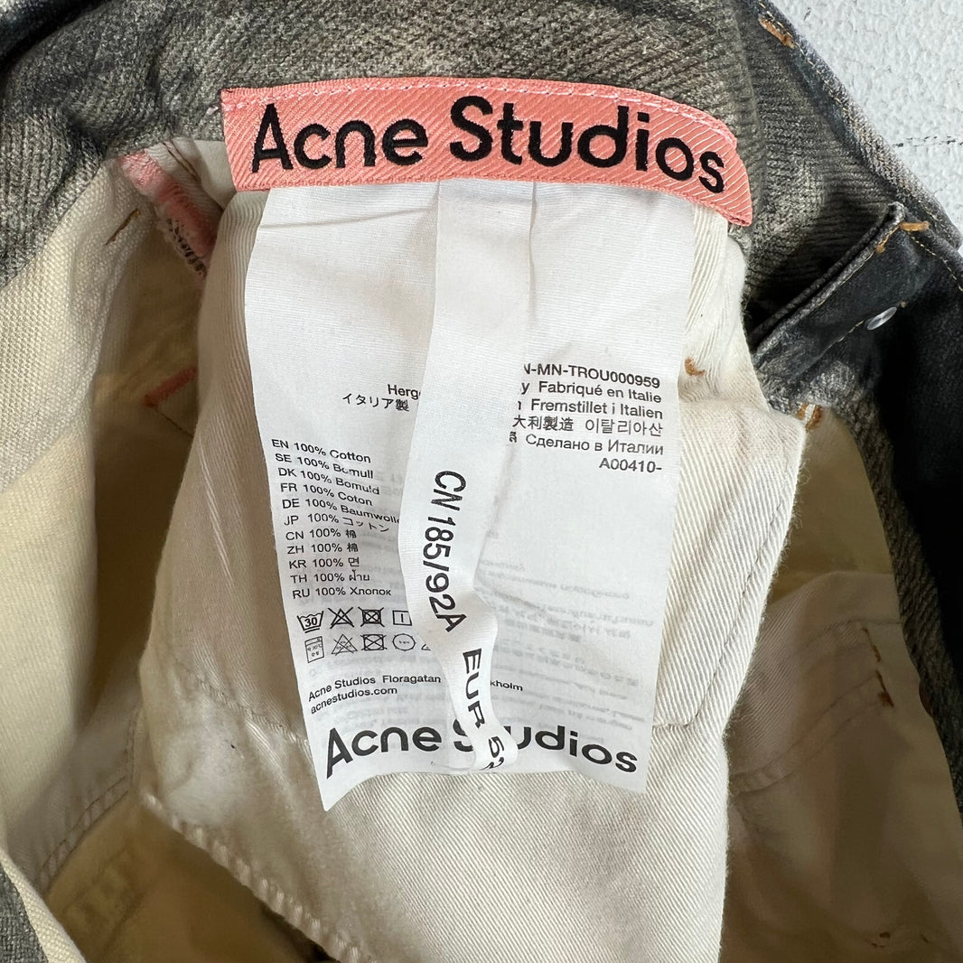 Acne Studios Paint Splatter Trompe Denim Jeans