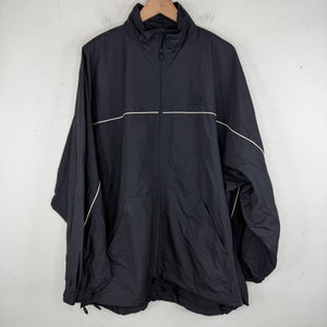 Balenciaga Black Interlock BB Logo Windbreaker Jacket