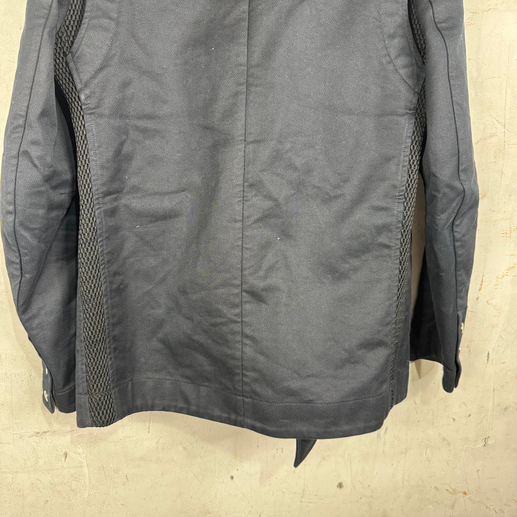 Balmain Mesh Paneled Peacoat