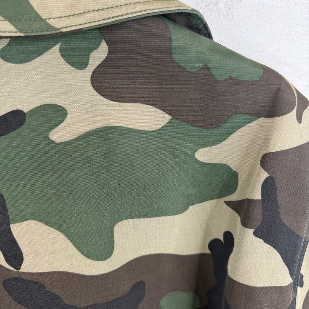 Stussy Woodland Camo Trench Coat