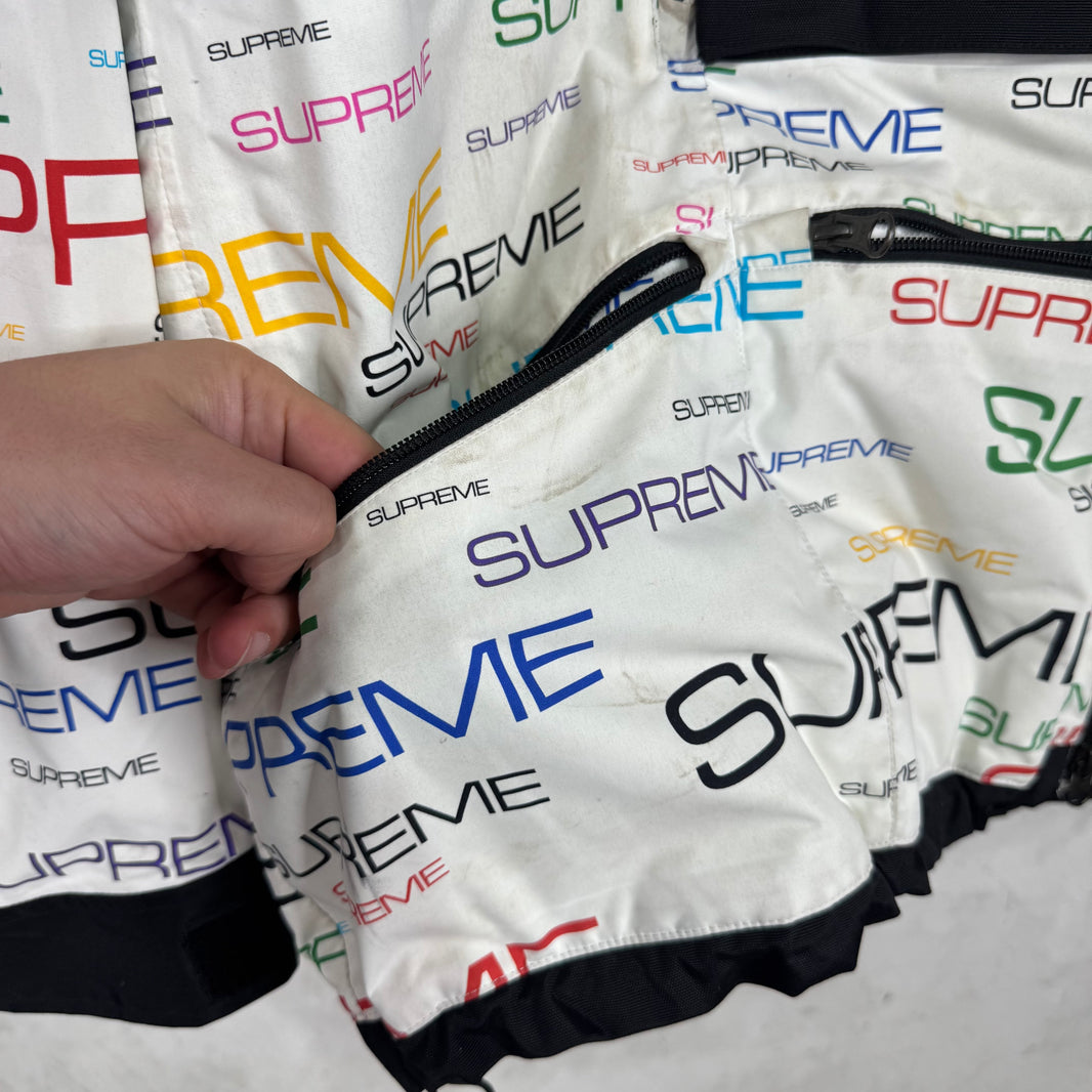 Supreme x TNF Multitcolor Script Steep Tech Jacket
