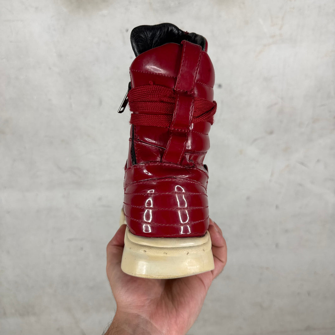 Diet Butcher High Patent Leather Basketball Sneakers