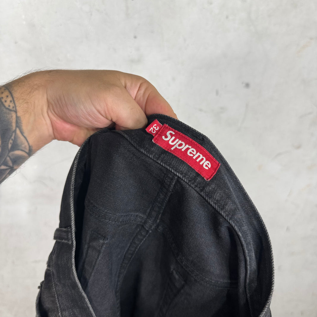 Supreme Black Selvedge Loose Fit Jeans