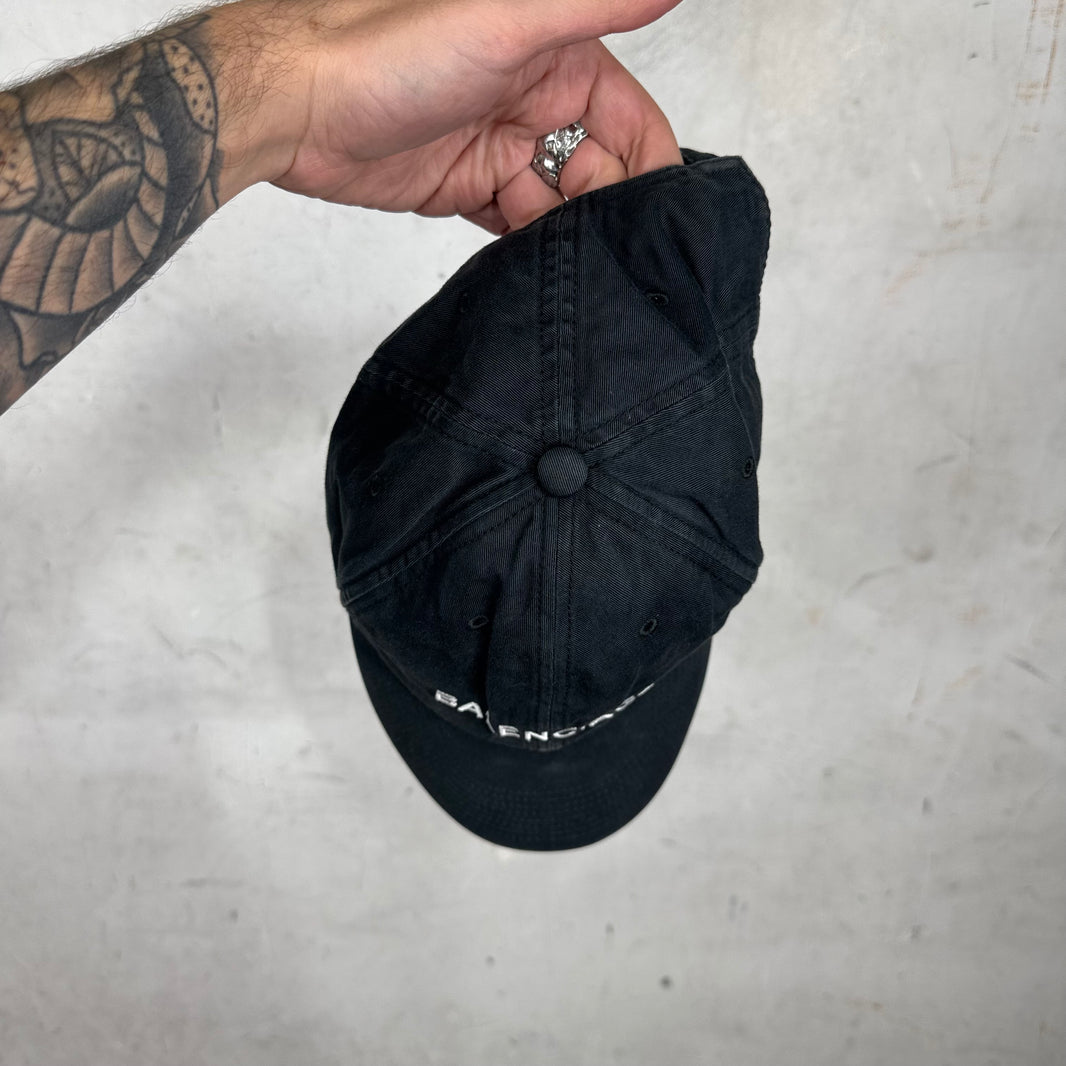 Balenciaga Black White Logo Hat