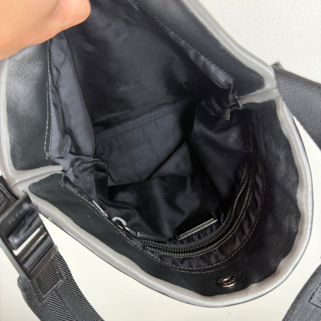 Prada Painted Leather Side Bag