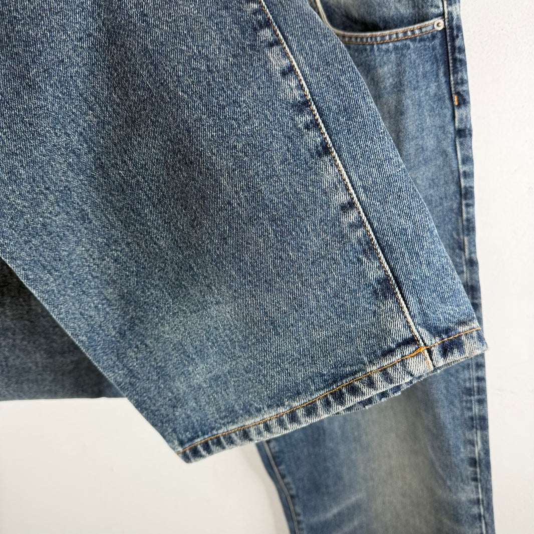 424 Washed Blue 5 Pocket Straight Jeans