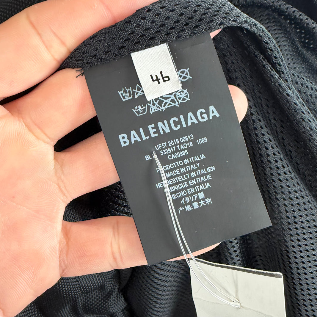 Balenciaga Nylon Spellout Anorak Jacket