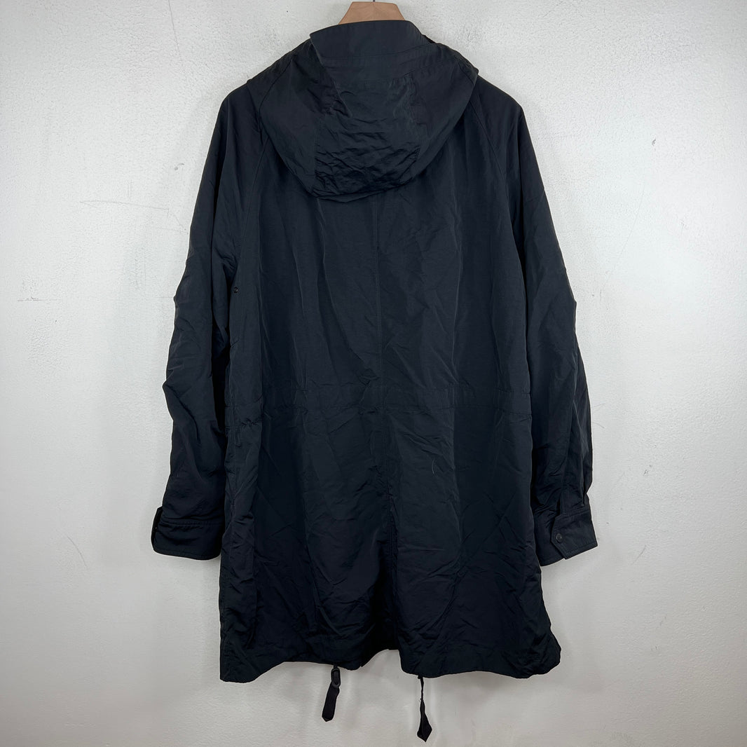 Rag & Bone Black Nylon Fishtail Jacket