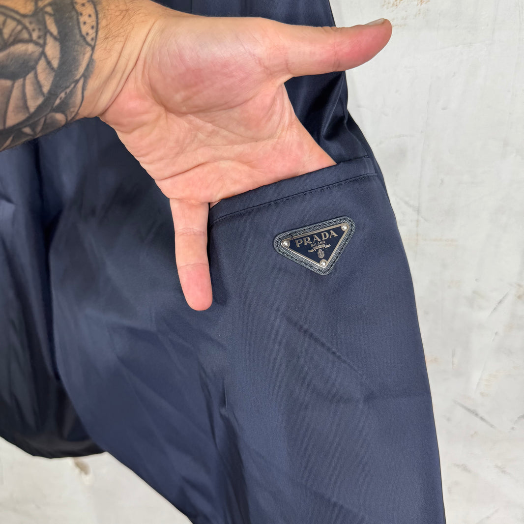 Prada Navy Nylon Shorts