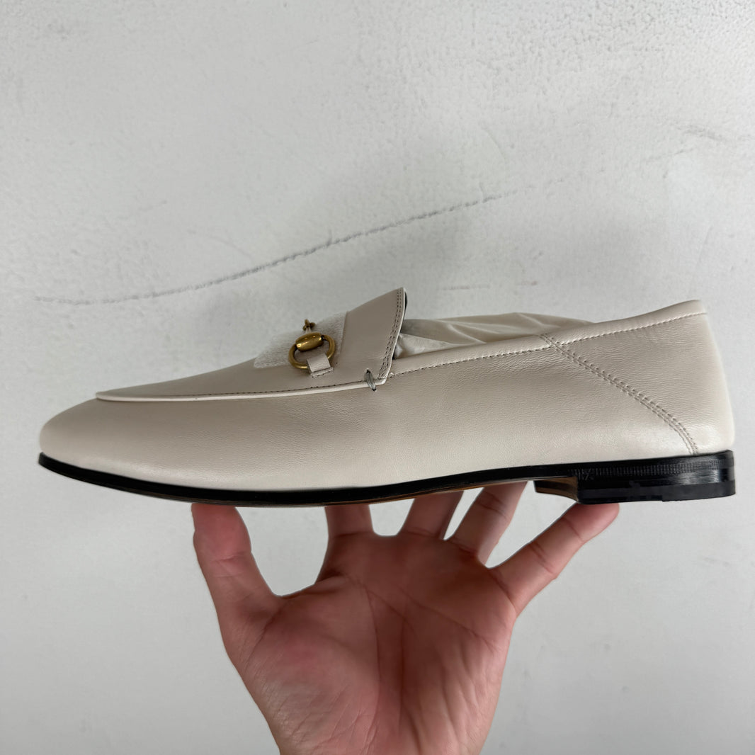 Gucci Horsebit White Loafer