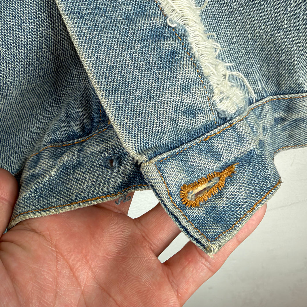 424 Red Arm Band Denim Jacket
