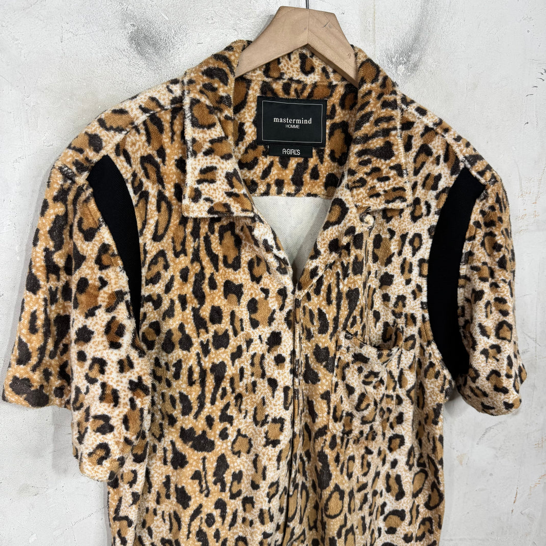 Mastermind Japan Cheetah Paneled Shirt