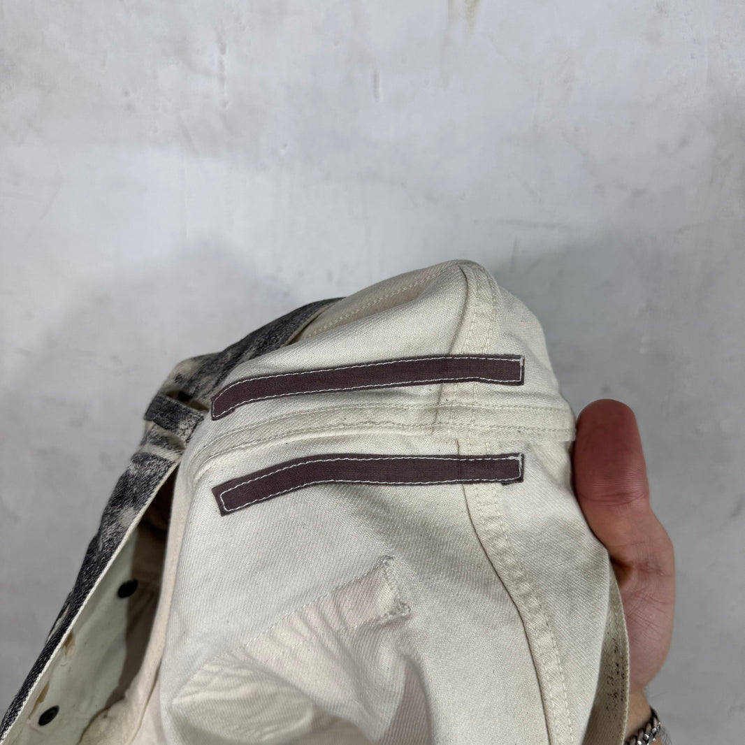 DRKSHDW White Waxed Detroit Jeans