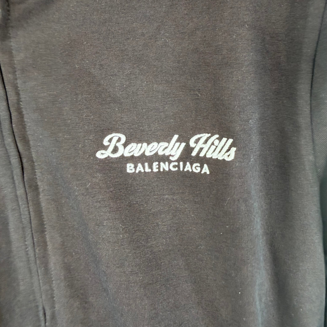 Balenciaga Sample Knotted Beverly Hills Zip-Up Hoodie