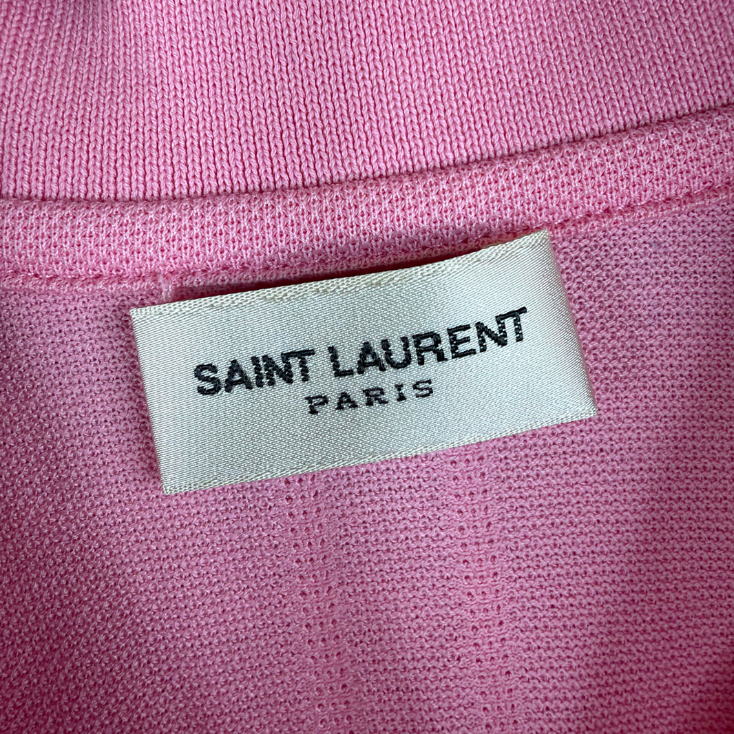 Saint Laurent Pink Polo Shirt