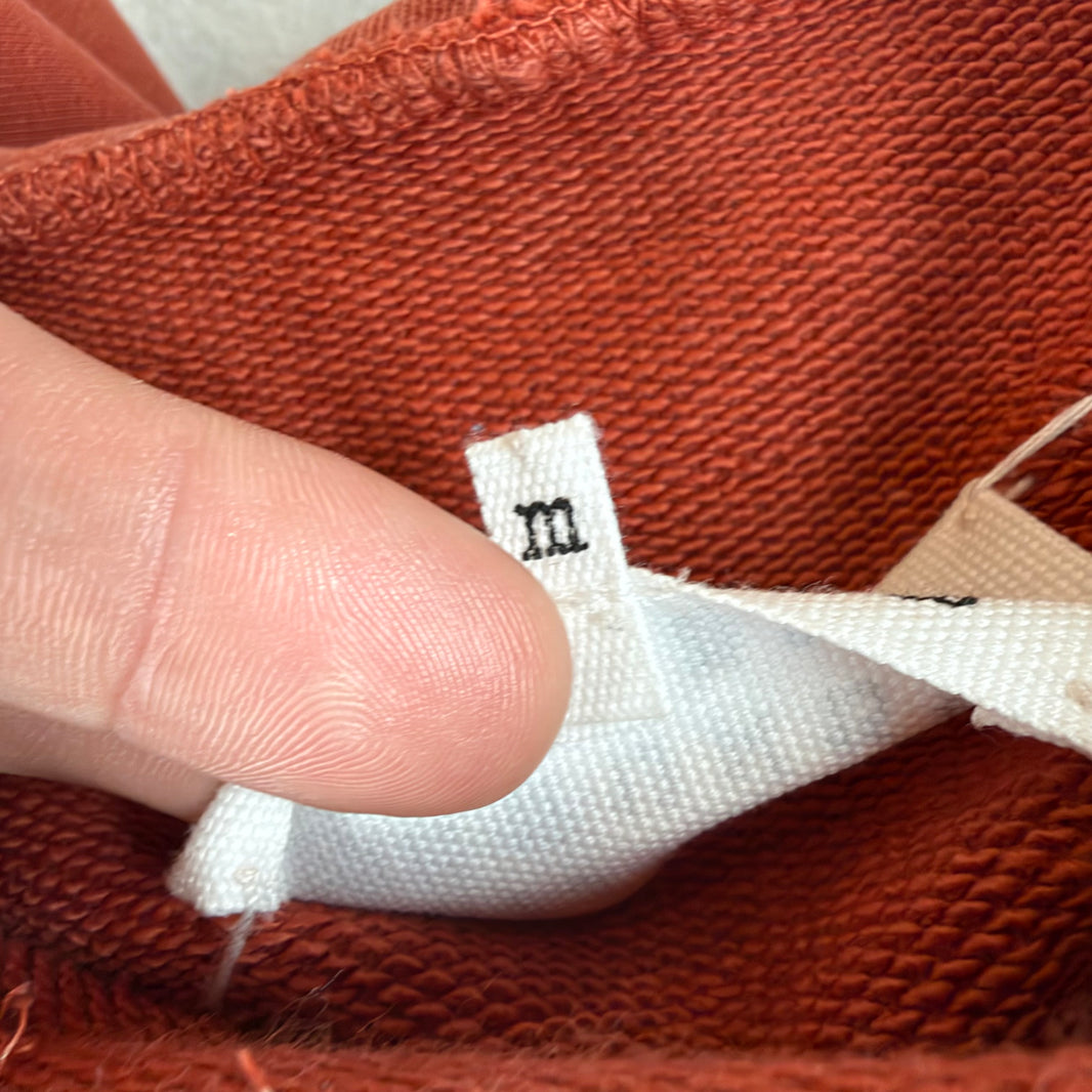 Margiela Orange Overdye Distressed Hoodie