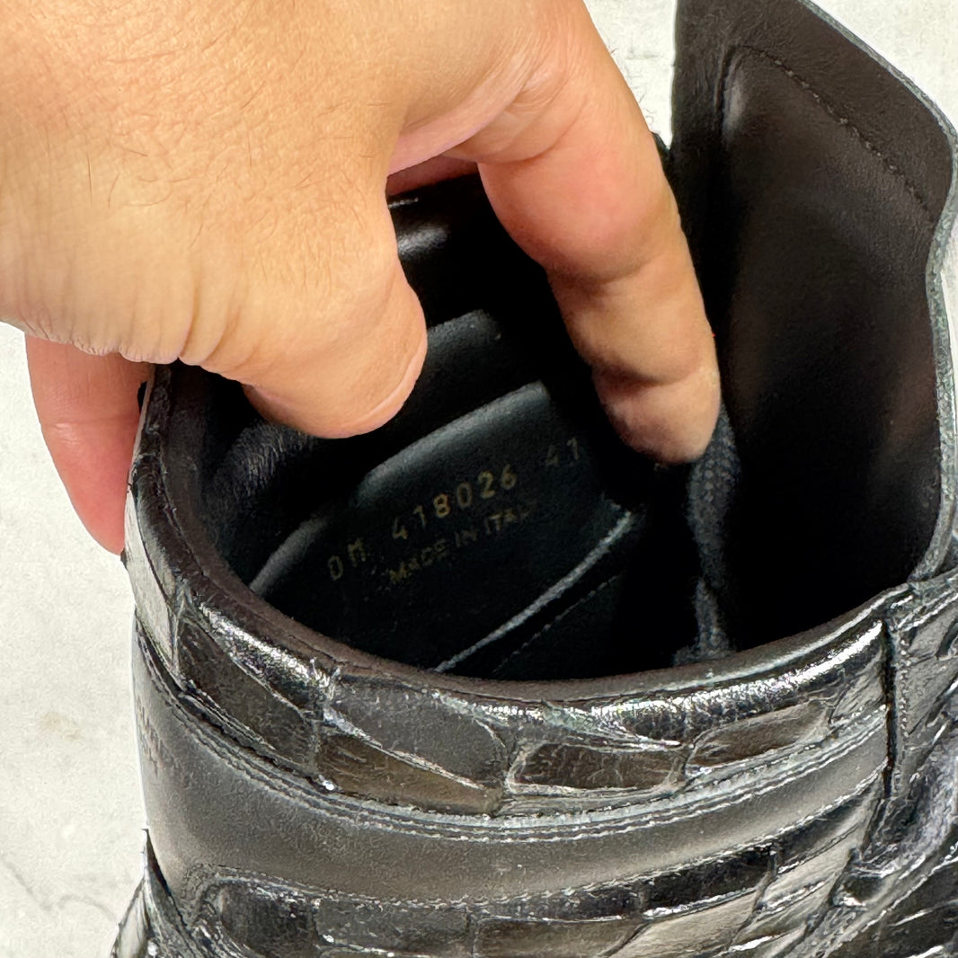 Saint Laurent Faux Croc SL/10H Sneakers